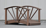 Poly Ornamental 3' Landscape Bridge, Mahogany