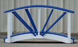Poly Ornamental 3' Landscape Bridge, Blue and White