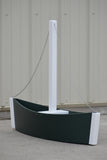 3 foot Decorative Sailboat Flower Pot, (Flower Planter)