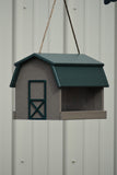 Poly Lumber Mini Barn Large Handcrafted Hanging Bird feeder, Songbird Essentials