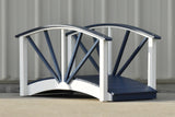 Poly Ornamental 3' Landscape Bridge, Patriot Blue/White