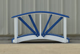 Poly Ornamental 3' Landscape Bridge, Blue/White