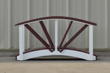 Poly Ornamental 3' Landscape Bridge, Cherry/White