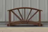 Poly Ornamental 3' Landscape Bridge, Mahogany