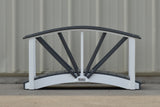 Poly Ornamental 3' Landscape Bridge, Gray/White