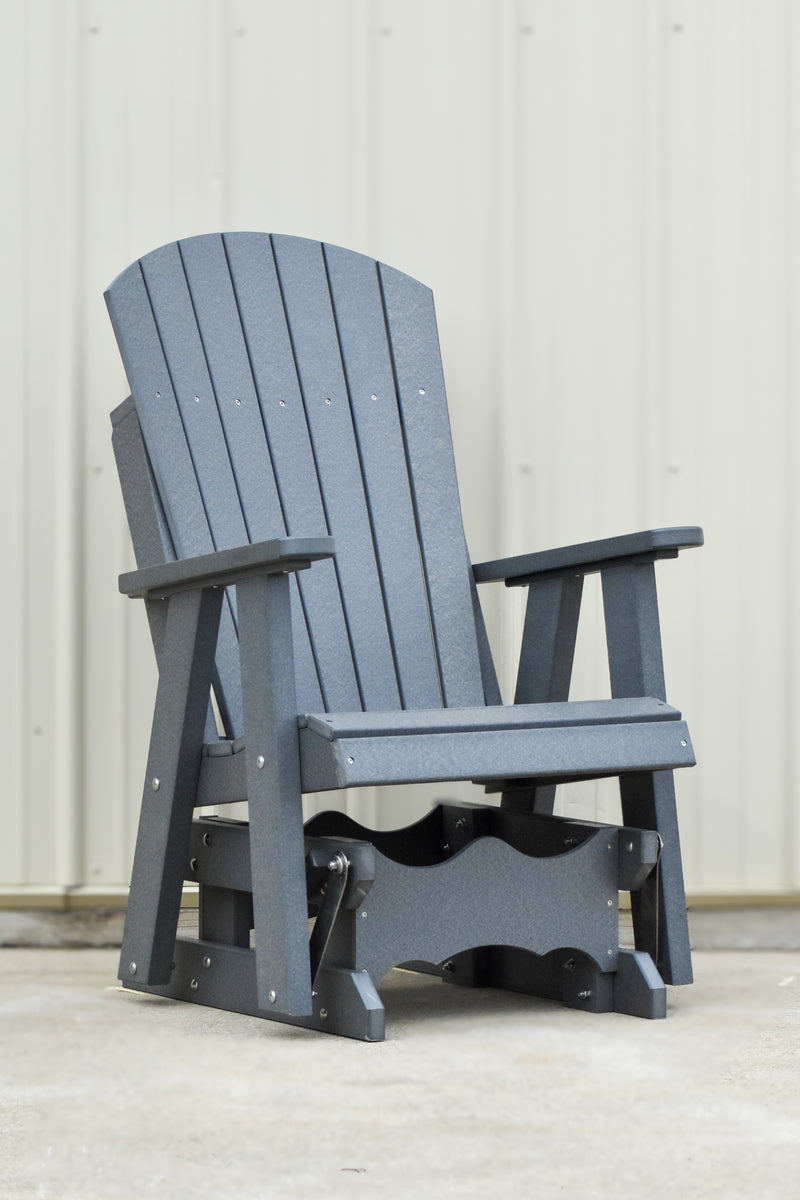 Poly Fanback Glider Rocker Gray – NMW Crafts