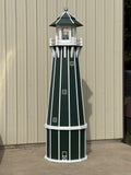 10 foot Solar and Electric Powered Poly Lighthouse. (Poly Lumber Lighthouses)