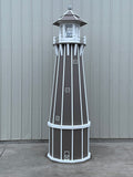 10 foot Solar and Electric Powered Poly Lighthouse. (Poly Lumber Lighthouses)
