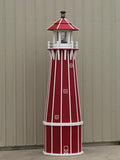 10 foot Solar and Electric Powered Poly Lighthouse. (Poly Lumber Lighthouses)