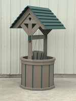 5.5 ft. Poly Wishing Wells with Planter Bucket