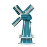 30" Octagon Poly Dutch Windmill (Aruba Blue with White trim)