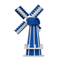 30" Octagon Poly Dutch Windmill (Blue/white trim)