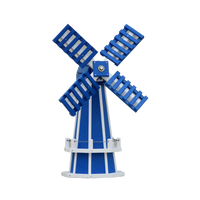 30" Octagon Poly Dutch Windmill (Blue/white trim)