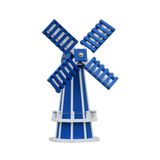 30" Octagon Poly Dutch Windmill (Blue/white trim)