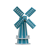 30" Octagon Poly Dutch Windmill (Aruba Blue with White trim)