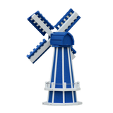 30" Octagon Poly Dutch Windmill (Blue/white trim)