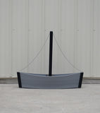 3 foot Decorative Sailboat Flower Pot, (Flower Planter)