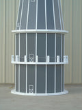 12 foot Solar and Electric Powered Poly Lighthouse. (Poly Lumber Lighthouses)