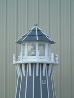 12 foot Solar and Electric Powered Poly Lighthouse. (Poly Lumber Lighthouses)