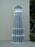 12 foot Solar and Electric Powered Poly Lighthouse. (Poly Lumber Lighthouses)