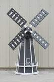 5 ft. Octagon Polywood Dutch Windmill (Gray/white trim)