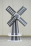 30" Octagon Poly Dutch Windmill (Gray/white trim)