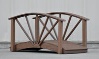 Poly Ornamental 3' Landscape Bridge, Mahogany