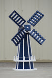 30" Octagon Poly Dutch Windmill (Patriot Blue with White Trim)