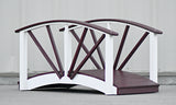 Poly Ornamental 3' Landscape Bridge, Cherry and White