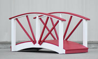 Poly Ornamental 3' Landscape Bridge, Red and White