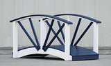 Poly Ornamental 3' Landscape Bridge, Patriot Blue and White