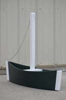 3 foot Decorative Sailboat Flower Pot, (Flower Planter)