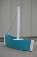 3 foot Decorative Sailboat Flower Pot, (Flower Planter)