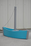 3 foot Decorative Sailboat Flower Pot, (Flower Planter)