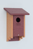 Poly wood Blue Bird House for Bluebirds and Finches
