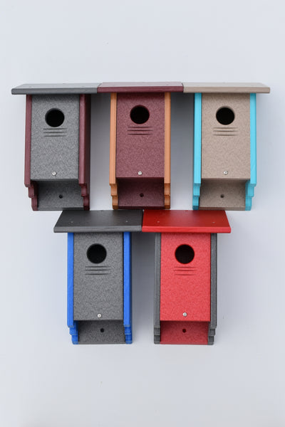 Poly lumber Blue Bird House for Bluebirds and Finches