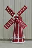 5 ft. Octagon Poly Dutch Windmill (Red with White trim)