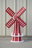 30" Octagon Poly Dutch Windmill (Red/white trim)