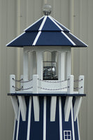 10 foot Solar and Electric Powered Poly Lighthouse. (Poly Lumber Lighthouses)