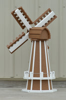 30" Octagon Poly Dutch Windmill (Carmel with white trim)