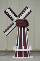 30" Octagon Poly Dutch Windmill (Cherry/white trim)