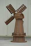 30 inch Octagon, Decorative, Spinning Poly Dutch Windmill (Antique Mahogany)