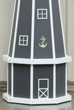 5 ft. Octagon Solar and Electric Powered Poly Lighthouse (Gray)