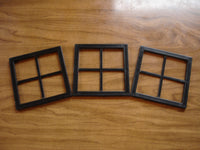 3-Mini Windows-Black Decorative Windows