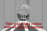4 ft. Octagon Solar and Electric Powered Poly Lawn Lighthouse, Gray/white trim